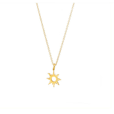 

Good Vibes Only Sun Pendant Necklace For Women Gift