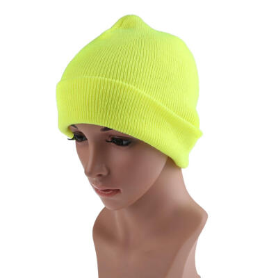 

Mens Women Beanie Knit Ski Cap Hip-Hop Color Winter Warm Unisex Wool Hat