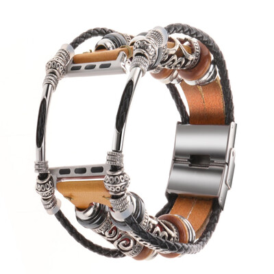 

〖Follure〗Replacement Leather Wristband Band Strap Bracelet For iWatch Series 5 44mm