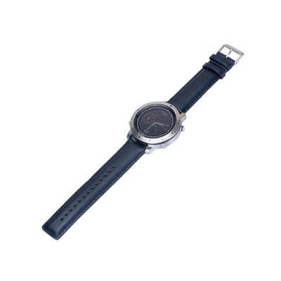 

〖Follure〗Replacement Leather Soft Band Strap For Garmin Fenix Chronos GPS Watch BK