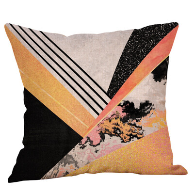 

〖Follure〗Geometric Printed Cotton Linen Throw Pillow Cases Sofa Cushion Cover Home Decor