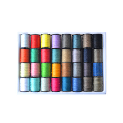 

60pcsset Sewing Thread Set Household Mini Electric Crafting Sewing Machine Metal Bobbins&Thread Spools Random Color