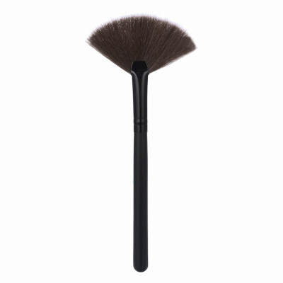 

Women Fan Shape Beauty Cosmetic Tool Artificial Fiber Loose Powder Makeup Brush