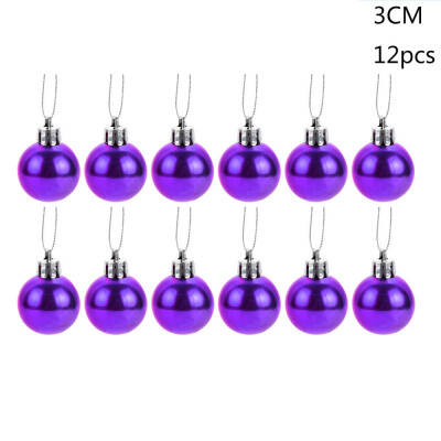 

〖Follure〗30mm Christmas Xmas Tree Ball Bauble Hanging Home Party Ornament Decor