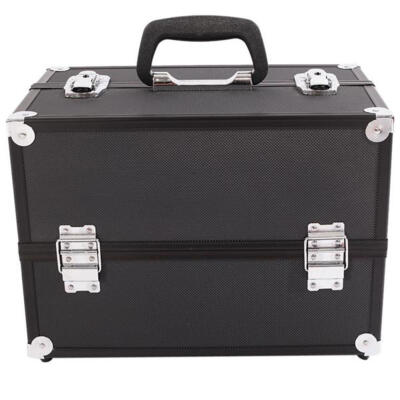 

SM-2083 Aluminum Alloy Makeup Train Case Jewelry Box Organizer