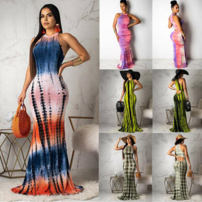 

Womens Summer Boho Casual Long Maxi Evening Party Cocktail Beach Dress Sundress