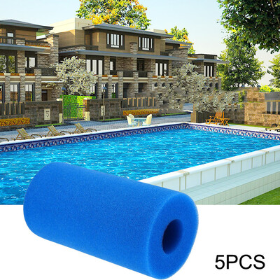 

〖Follure〗5PCS Washable Sponge Foam Cartridge Suitable Pool Reusable Foam Filter