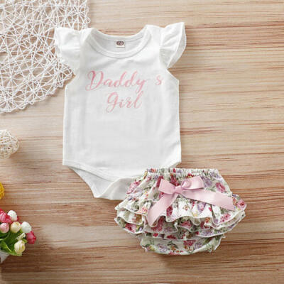 

Newborn Baby Girls Clothes Romper Jumpsuit Bodysuit Floral Pants Shorts Outfit