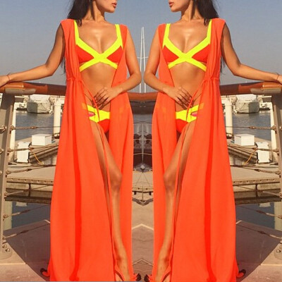 

Women Swimwear Bikini Cover Up Beach Maxi Wrap Skirt Sarong Pareo Dress