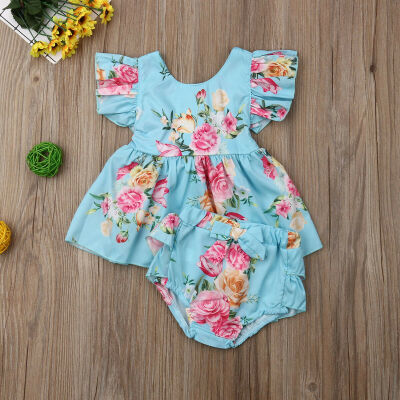 

AU Newborn Toddler Baby Girl Party Pageant Tutu DressShorts Pants Clothes 2PCS