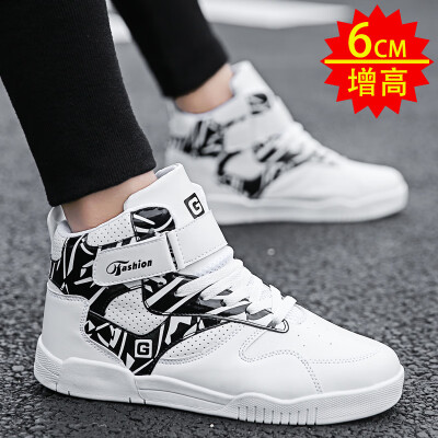 

Mens shoes in autumn leisure high-top canvas shoes Korean version of sports Gao Bang Chao shoes