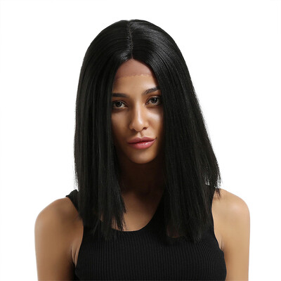 

〖Follure〗Glueless Resistant Lace Women Black Natural Straight Hair Full Wig