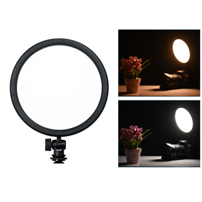 

Andoer CM-200D Pro Flapjack LED Edge Light CRI93 6inch Round Ultrathin Daylight 3200K-5600K Bi-color Dimmable Photo Video Light Pa