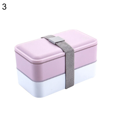 

1200ml Double Layer Food Storage Container Microwave Oven Student Lunch Box