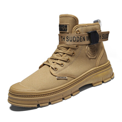 

Wild mens shoes high shoes shoes Martin boots tooling boots non-slip tide shoes retro