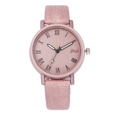 

Explosion frosted surface Roman scale ladies casual belt watch female student quartz watch