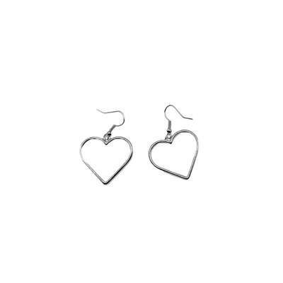

New Fashion 925 Sterling Silver Heart Shape Dangle Earrings for Women