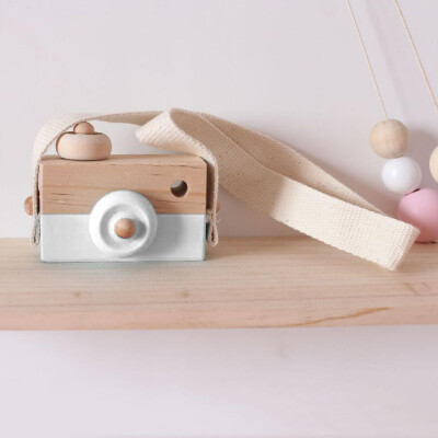 

Tailored Wooden Toy Camera Kids Creative Neck Hanging Rope Toy Photography Prop Gift