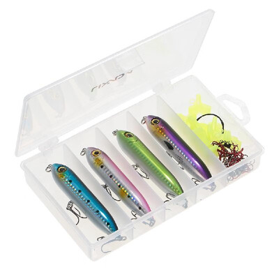 

Lixada 27pcs Lifelike Fishing Lures Set Topwater Pencil Lures Floating Artificial Hard Lures Baits Anti-tangle Rolling Barrel Swiv