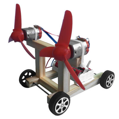 

Electric Wind Power Car Model Dual Wings Handmade Scientific Experiment Toy