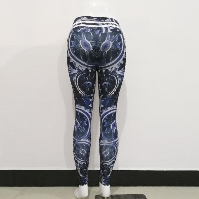 

New cross-border special for spot gear digital printing fitness high waist sports leggings Slim yoga pants women big