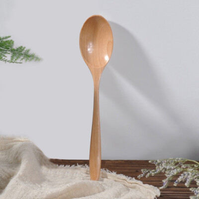 

Toponeto Wooden Spoon Fork Bamboo Kitchen Cooking Utensil Tools Soup-Teaspoon Tableware