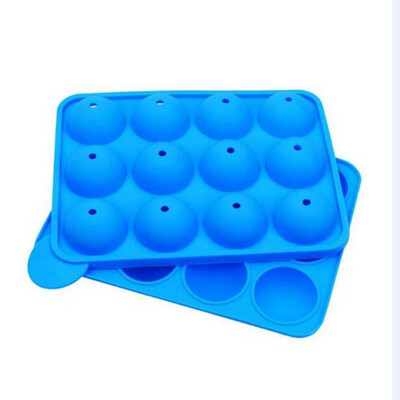

2pcs 12 Silicone Round Lollipop Mold Stick Baking Chocolate Candy Party DIY Tool