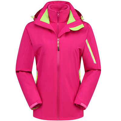 

Toponeto Womans Winter New Pure Color Two Piece Outdoor Outfit Windbreak Warm Coat