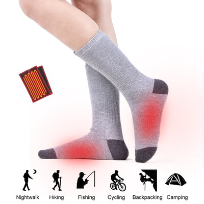 

Wireless Battery Heated Socks Electric Rechargeable Heat Socks Kit Motorcycle Hunting Skiing Cotton Thick Thermal Socks Battery Po