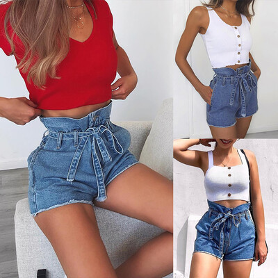 

〖Follure〗Sexy Women Denim Jeans Low Waist Super Mini Shorts Pants
