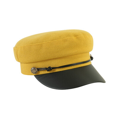 

Red painters cap knitted Navy newsboys cap Chao octagonal cap autumn&winter
