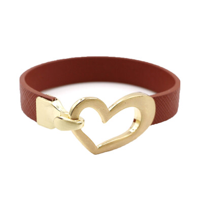 

European&American fashion alloy cowhide Bracelet For Women Girls Gifts