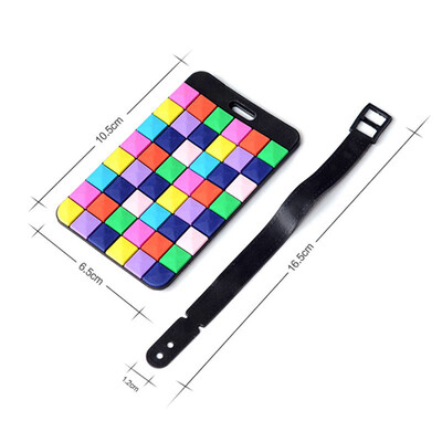 

Creative Design Plastic Suitcase Luggage ID Tags Labels NAME ADDRESS ID SUITCASE Bag TRAVEL