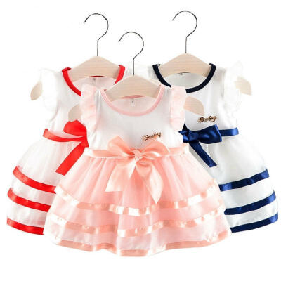 

Baby Toddler Kids Girls Sleeveless Dress Summer Sundress Party Dresses 0-2Years