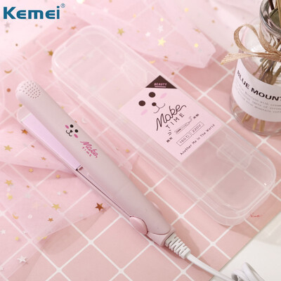 

Mini Portable Steam flat Hair iron hair straightener Curler Straightening steampod Cute Professional Curling Hair irons