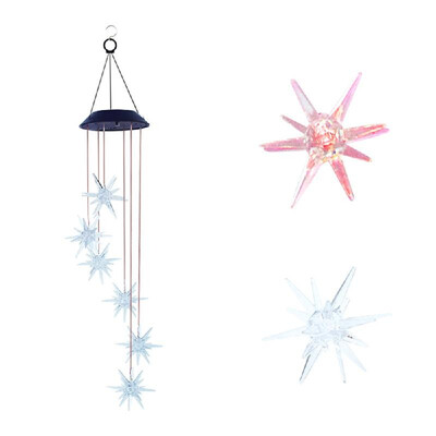 

2V 06W RGB LED Solar Power Energy Outdoor Lights Dragonfly Wind Chime IP65 Water Resistance Built in 12V 600mah High Capacity R