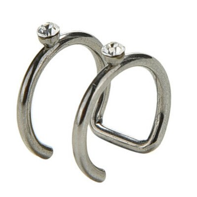 

Fashion High Quality Medical Steel C-shaped Fake Pop Jewelry Earrings Ear Buckle
