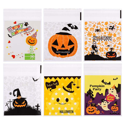 

Halloween Decoration candy self-adhesive bag gift bag jewelry bag baking cookie bag