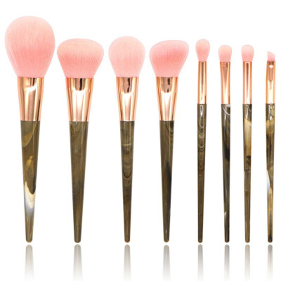 

8Pcs Professional Makeup Brushes Set Goat Hair Blush Powder Highlight Repair Capacity Make Up Brush Kits