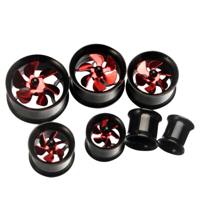 

1Pc Windmill Ear Plugs Tunnel Unisex Ear Tapers Gauges Piercing Jewelry 8-20mm