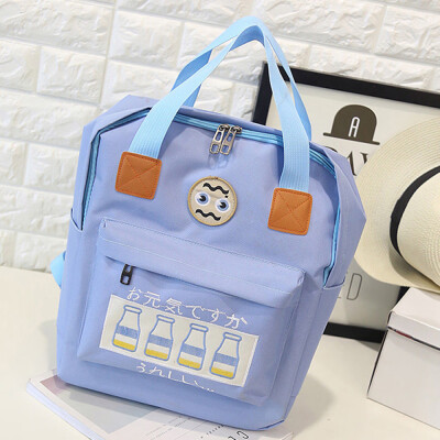 

Tailored Women Teenage Girl Boy Zipper Backpack School Bags Fashion Shoulder Bag