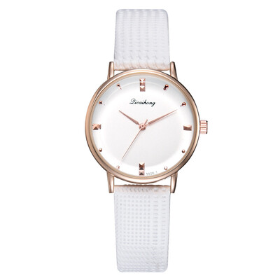 

Korean fashion trend casual personality candy color PU with quartz