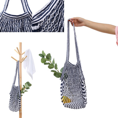 

〖Follure〗Shopping Bag Reusable Fruit Storage Handbag Totes Tote Mesh Woven Net Shoulder Bag New