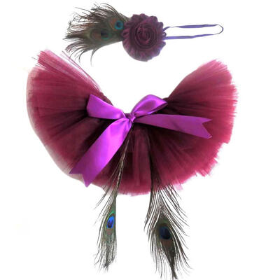 

2pcsset Cute Baby Girls Bowknot Tutu Skirt Flower Hairband Photo Props