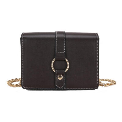 

Solid Color Chain Shoulder Handbags Women Crossbody PU Leather Small Bags