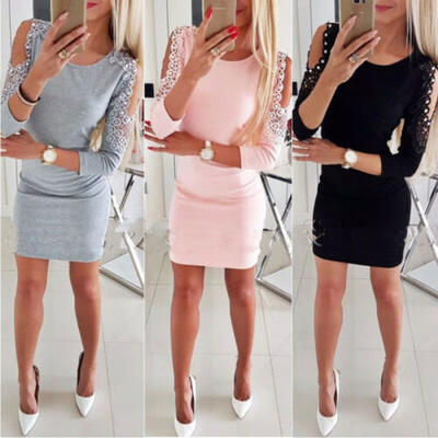 

UK Stock Fashion Women Bandage Bodycon Evening Party Club Cocktail Mini Dress
