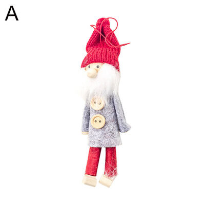 

Christmas Tree Santa Girl Doll Pendant Hanging Ornament Party Showcase Decor