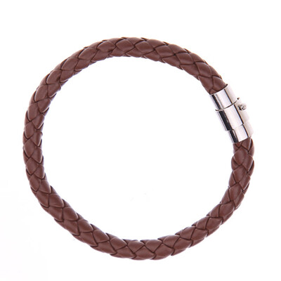 

Creative Simplicity Magnetic Men Leather Rope Weaving Bracelet Hand Circle Unisex Pair Bracelet Jewellery Hot Gift