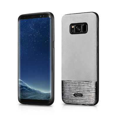 

XOOMZ for Samsung Galaxy S8 Phone Capa PU Leather Coated TPU Smartphone Back Case Cover for Samsung Galaxy S 8 G950 Bag - Black