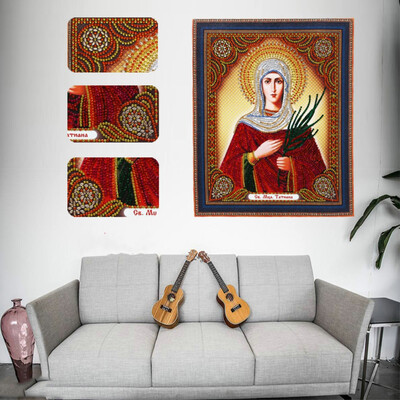 

Gobestart Special Shaped Diamond Painting DIY 5D Partial Drill Cross Stitch Kits Crystal R